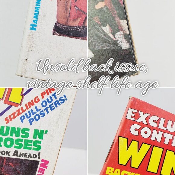 Rock Scene Spotlights Magazine Guns Roses Skid Row Posters Aug 1990 Unread Stock - Picture 6 of 11